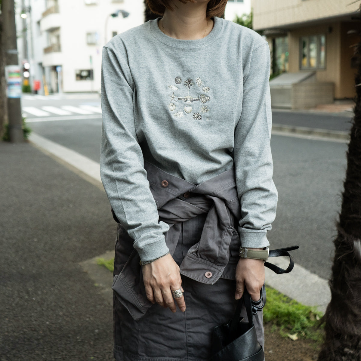Resort Embroidery Long Sleeve T-Shirt
