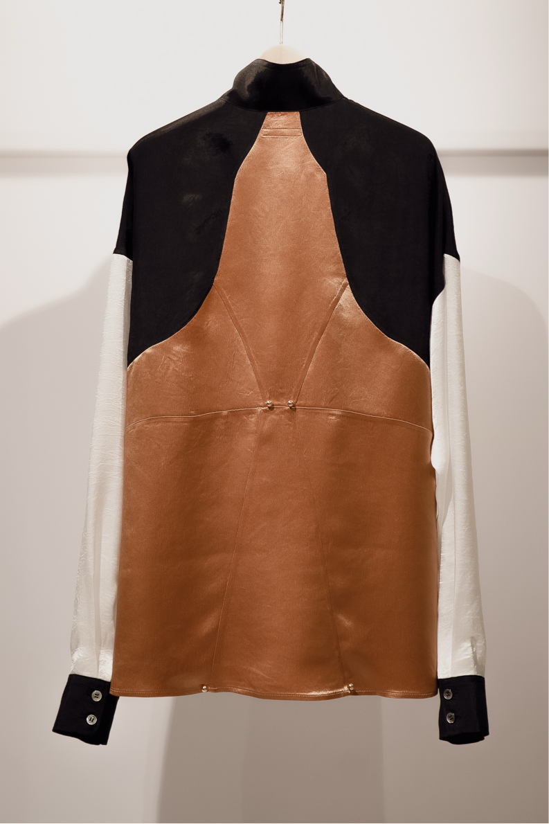Corset style back switched blouse (multi colored)