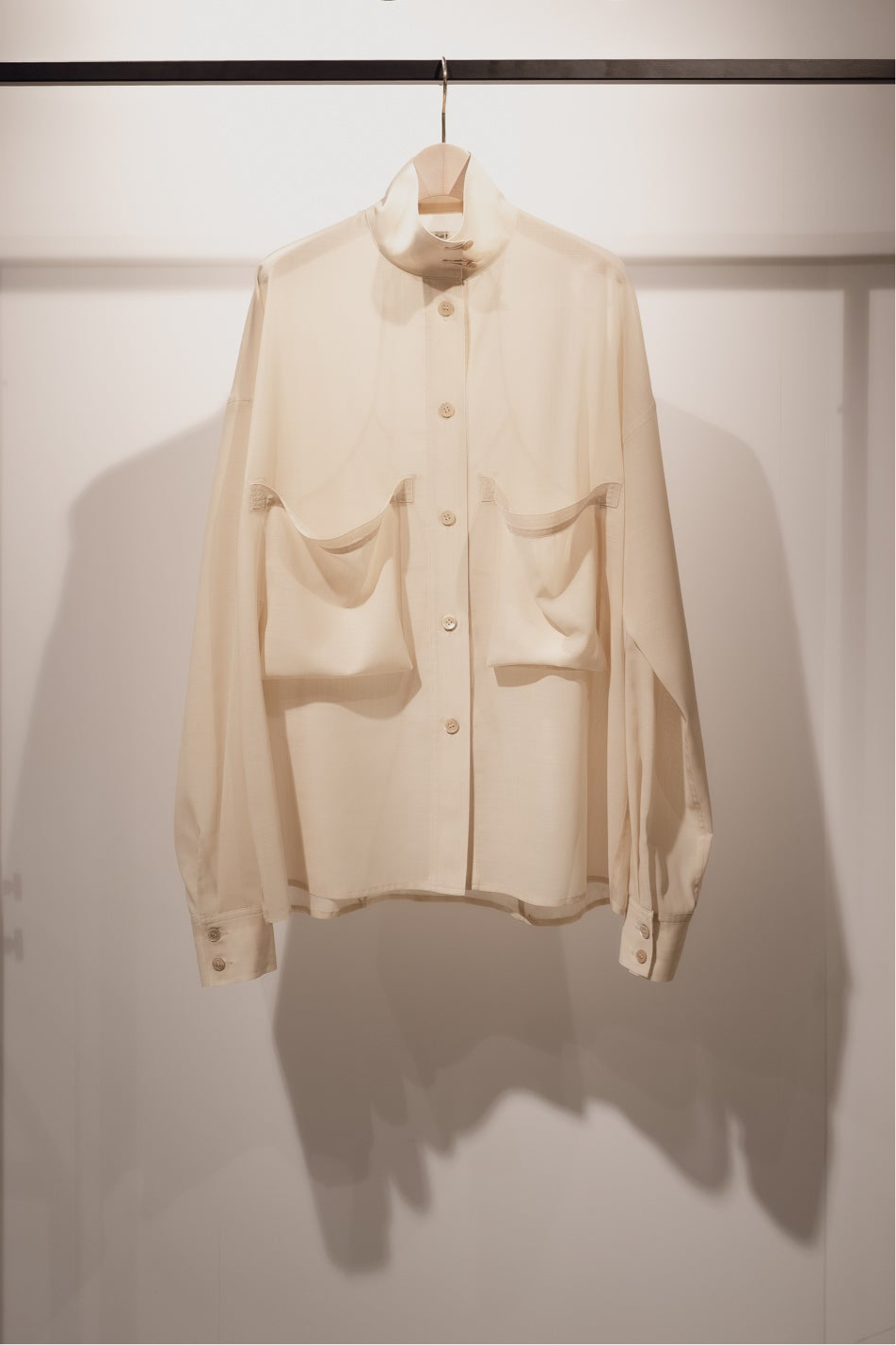 Corset style back switched blouse