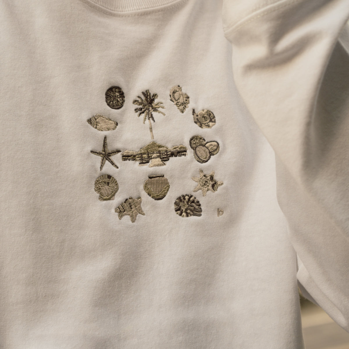 Resort Embroidery Long Sleeve T-Shirt