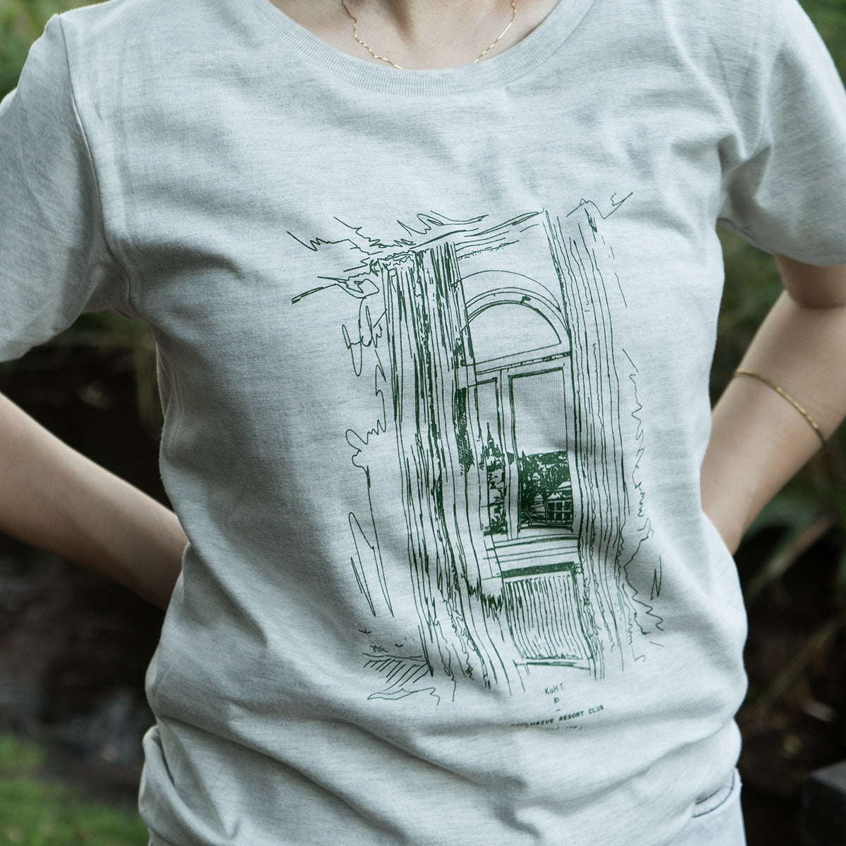 Morning window print T-shirt