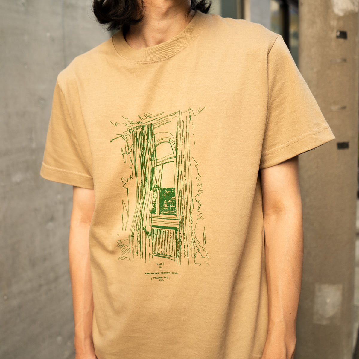 Morning window print T-shirt