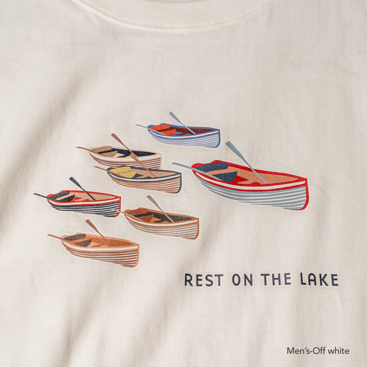 Boat print T-shirt