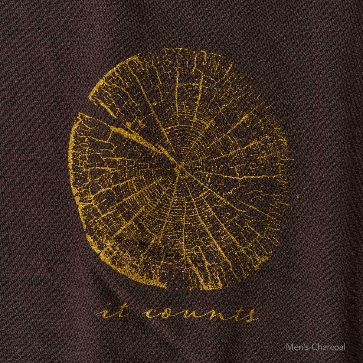 Tree ring print T-shirt