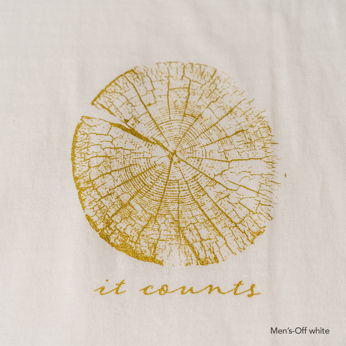 Tree ring print T-shirt