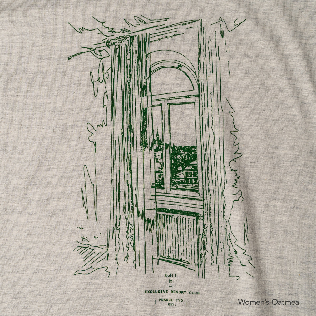 Morning window print T-shirt