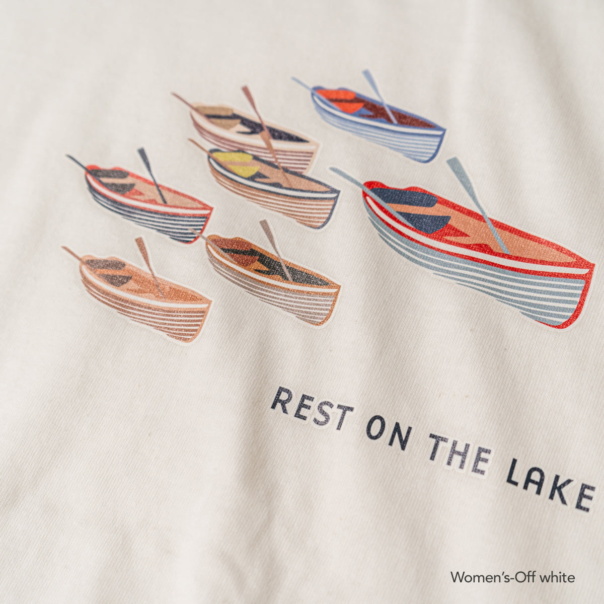 Boat print T-shirt