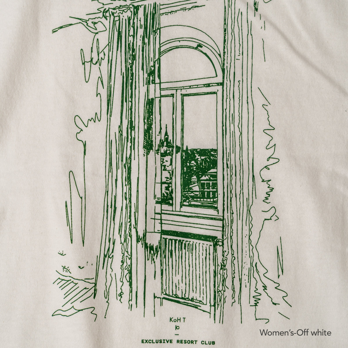 Morning window print T-shirt