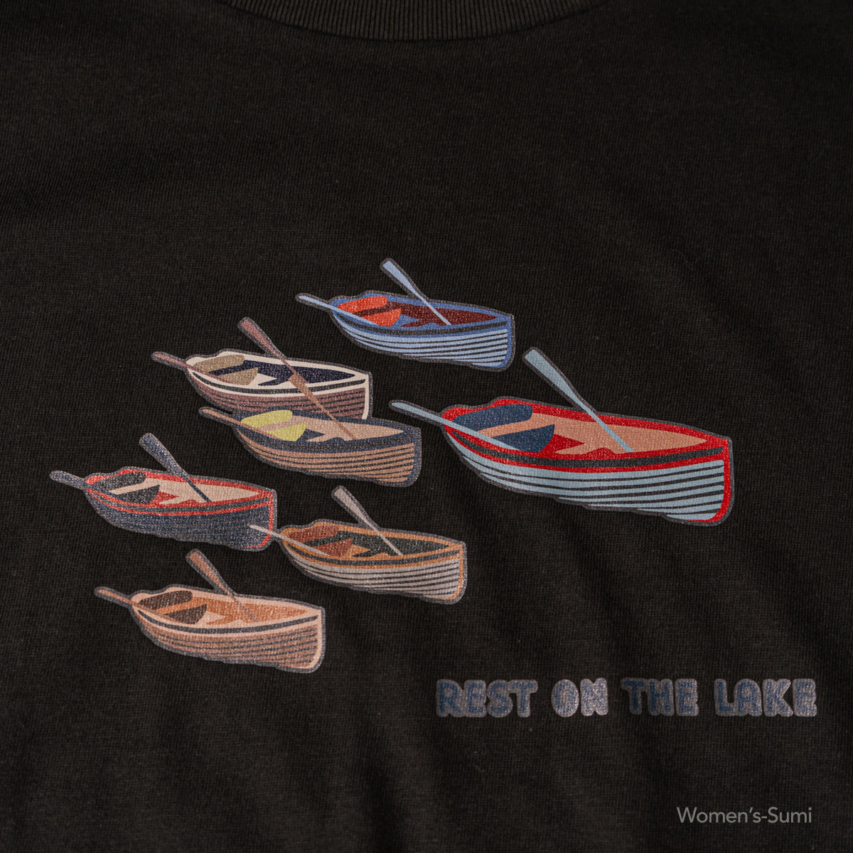 Boat print T-shirt