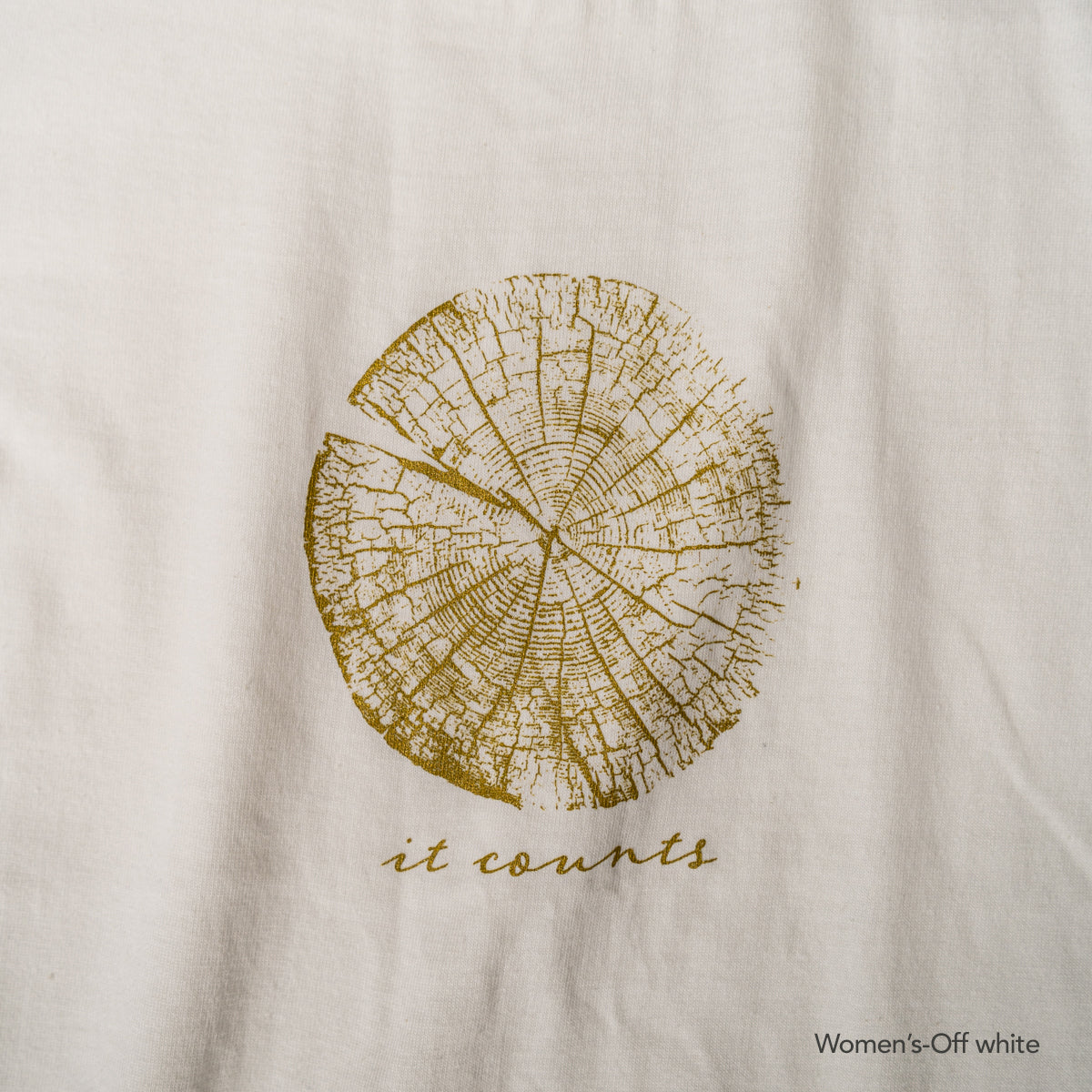 Tree ring print T-shirt
