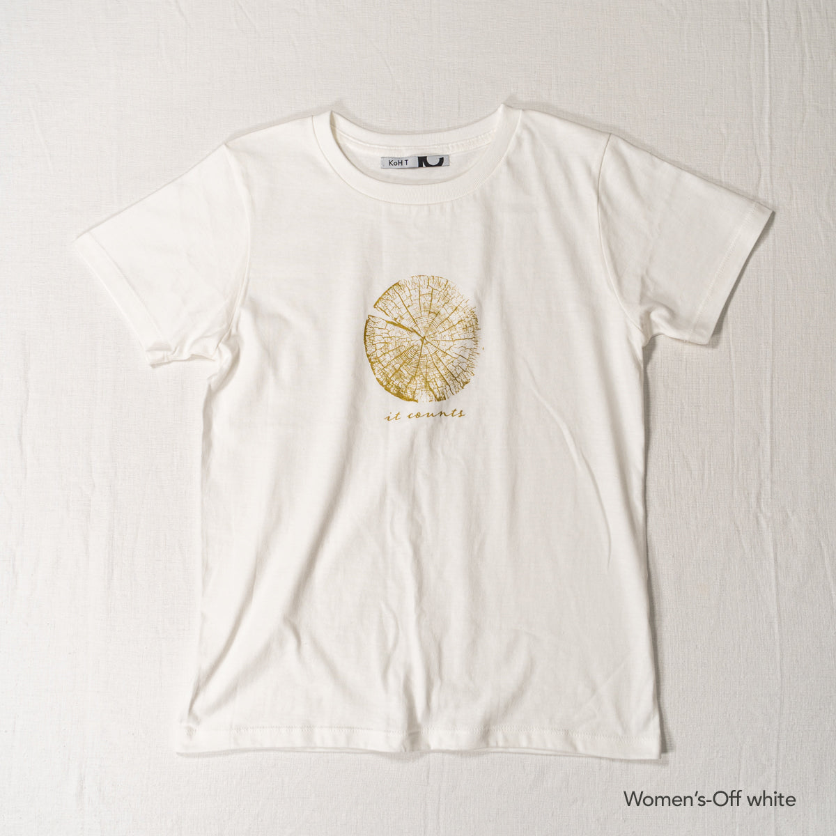 Tree ring print T-shirt