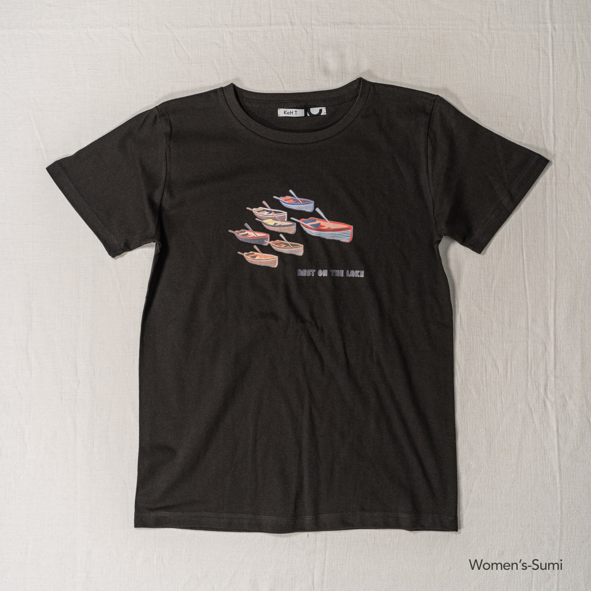 Boat print T-shirt
