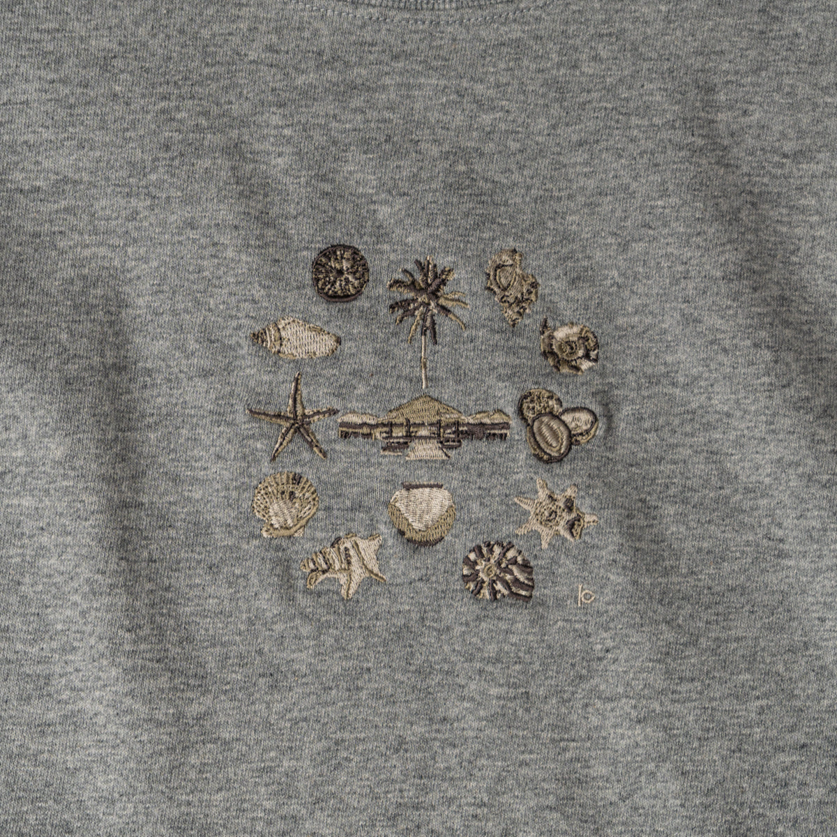 Resort Embroidery Long Sleeve T-Shirt