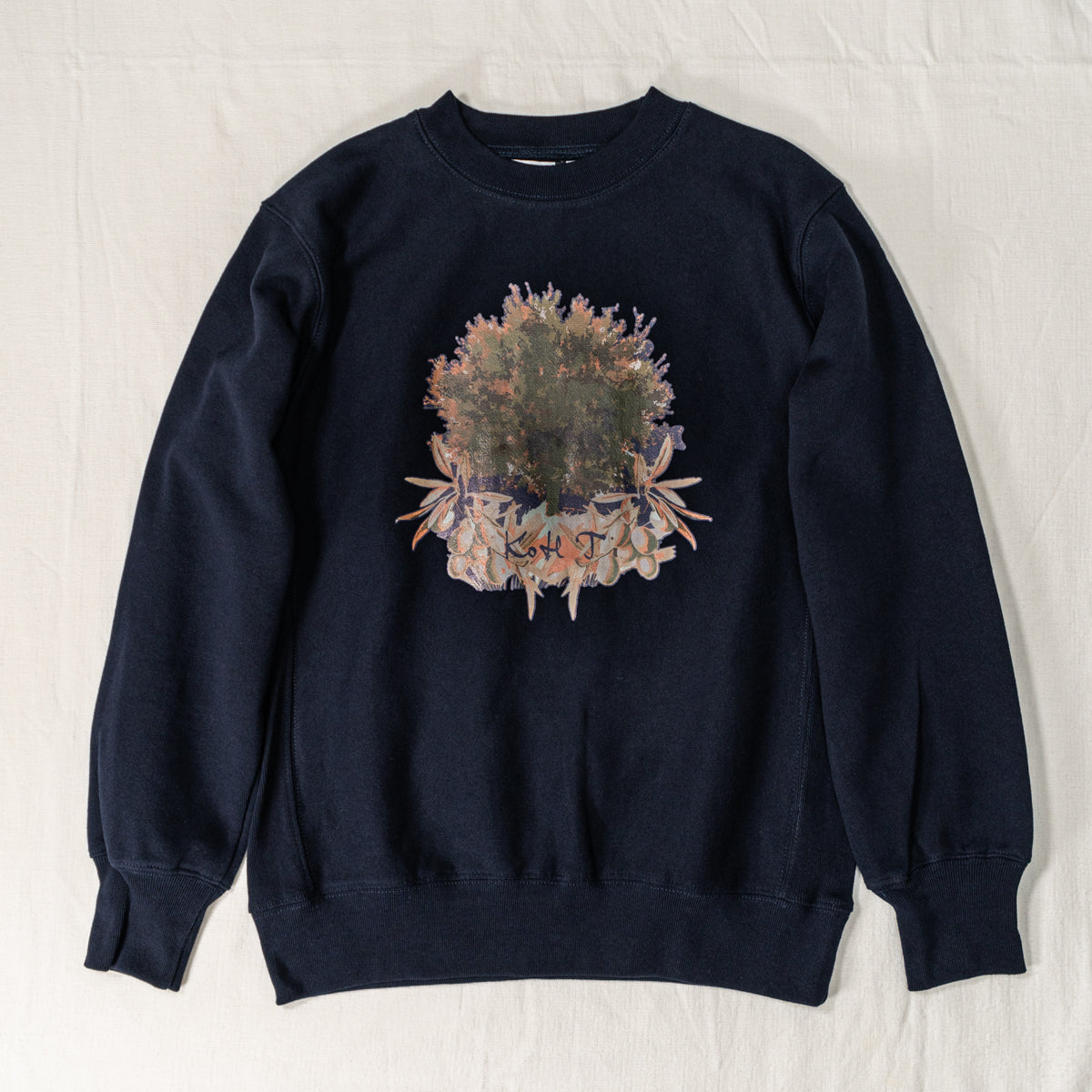 Olive tree print sweatshirt