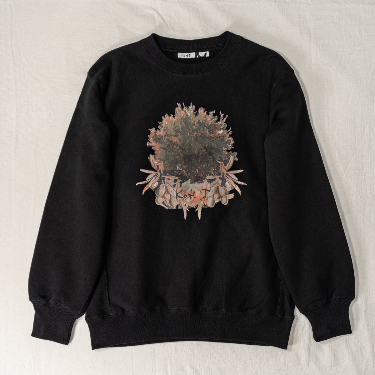 Olive tree print sweatshirt