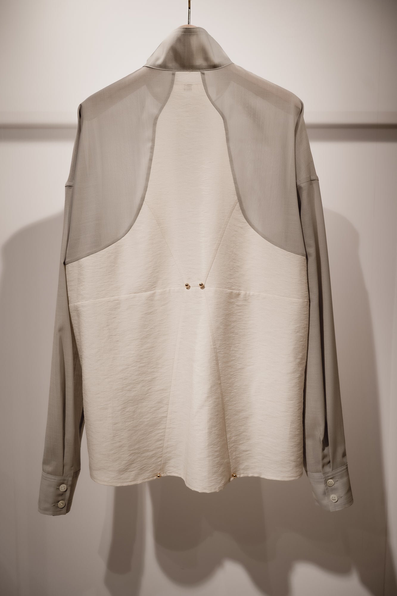 Corset style back switched blouse