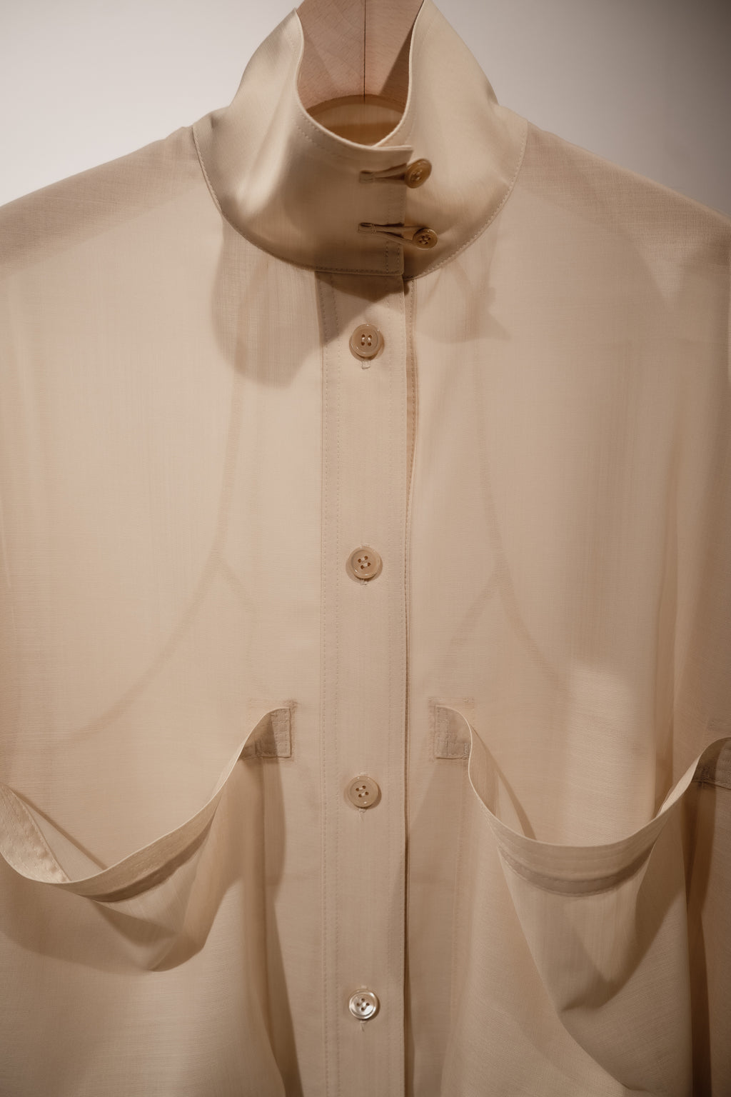 Corset style back switched blouse