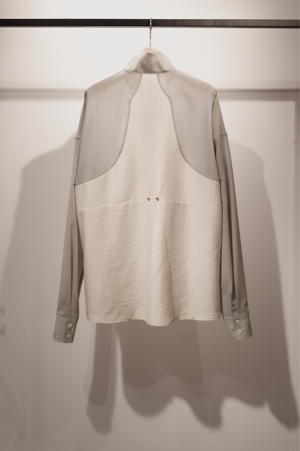 Corset style back switched blouse