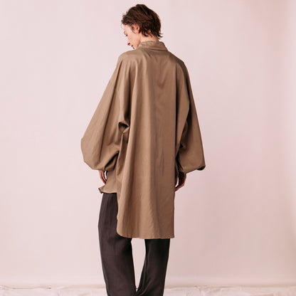 Volume puff sleeve blouse (rayon twill)