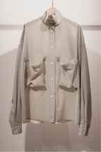 Corset style back switched blouse