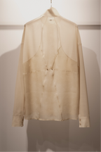 Corset style back switched blouse