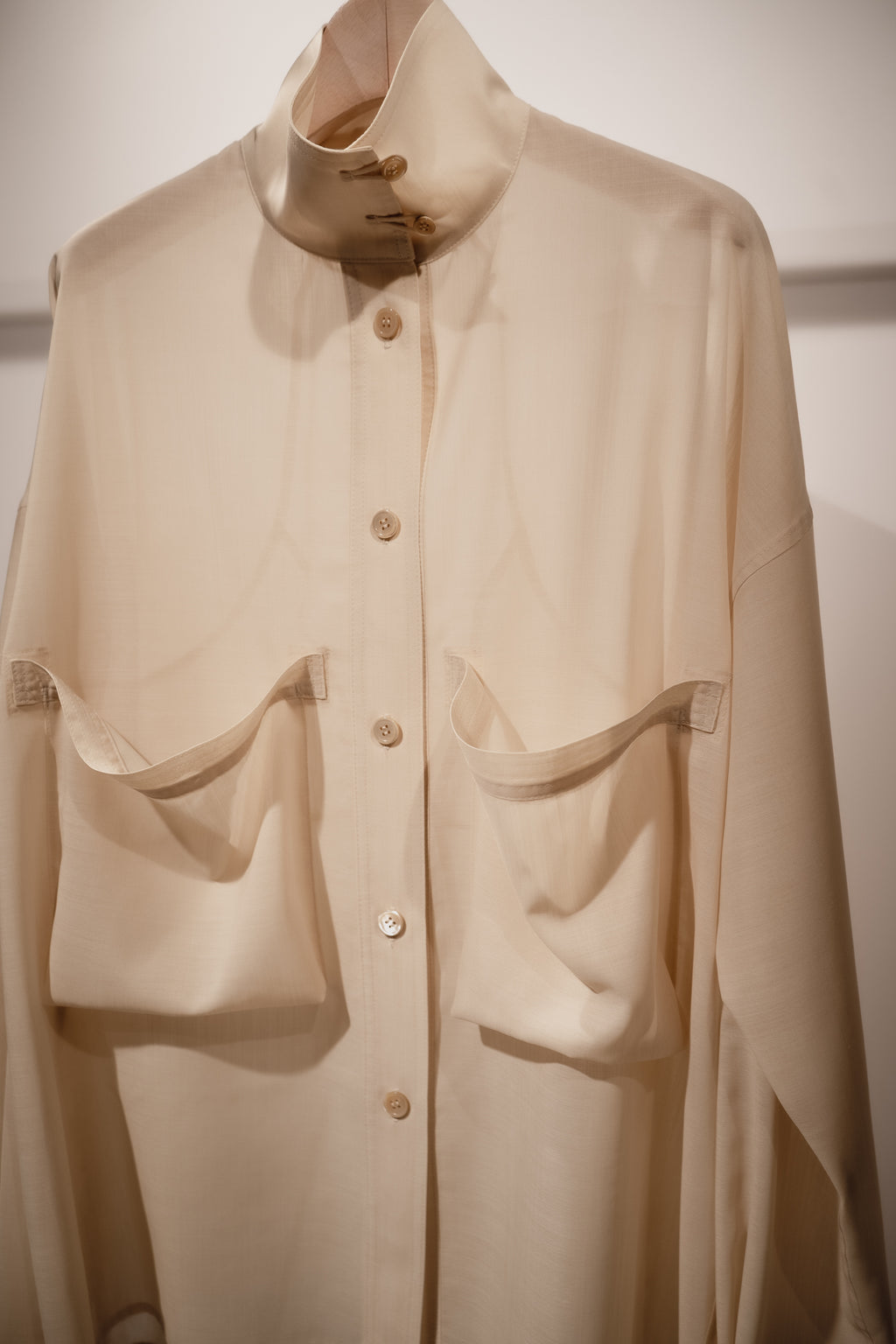 Corset style back switched blouse