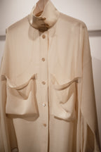 Corset style back switched blouse