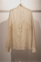 Corset style back switched blouse