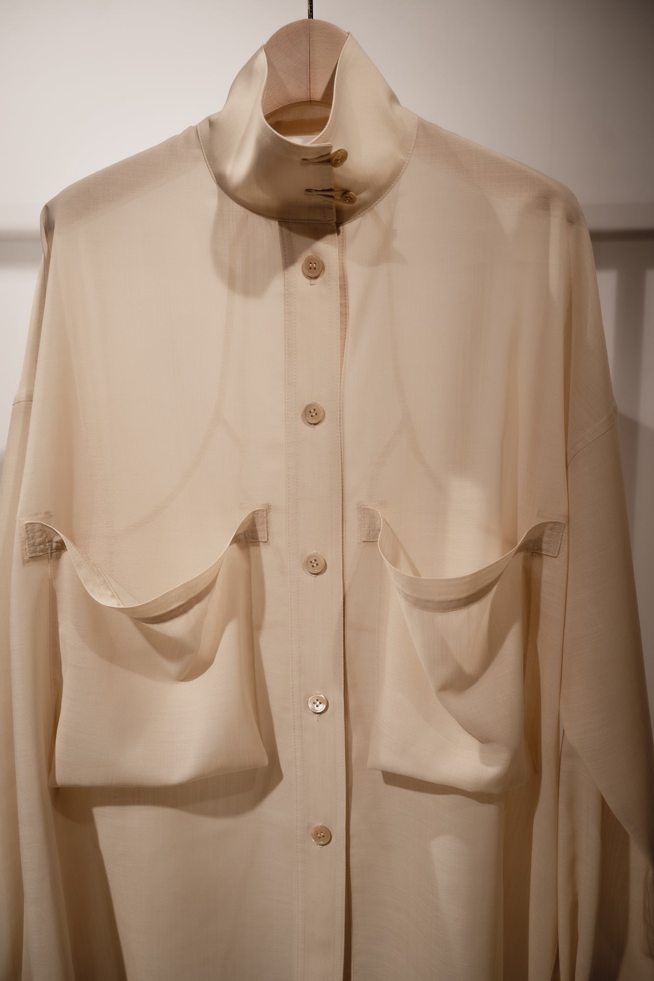 Corset style back switched blouse