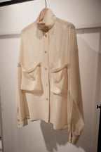 Corset style back switched blouse