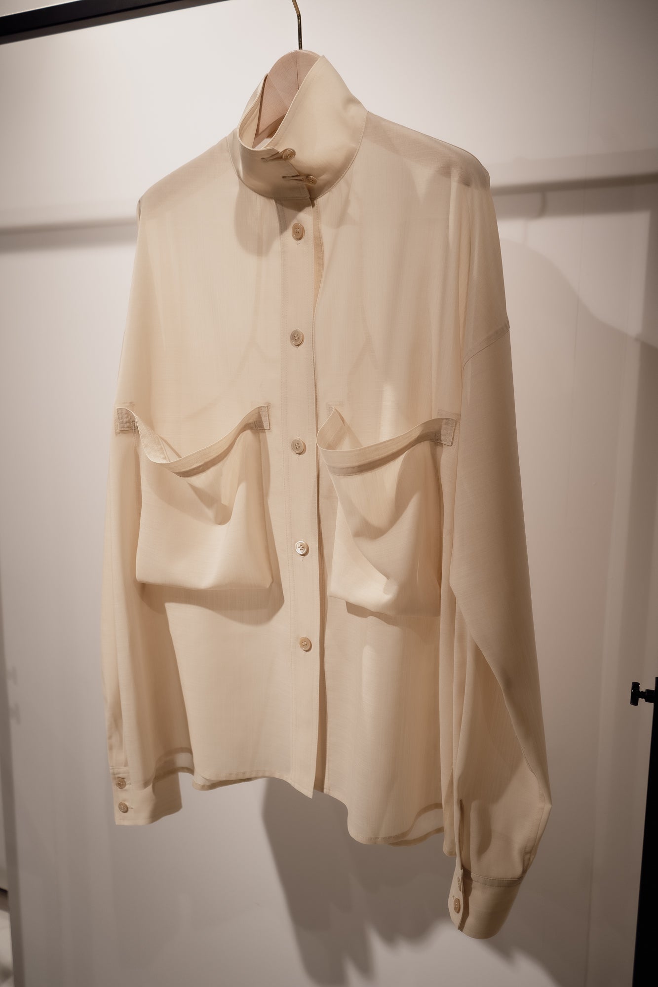 Corset style back switched blouse