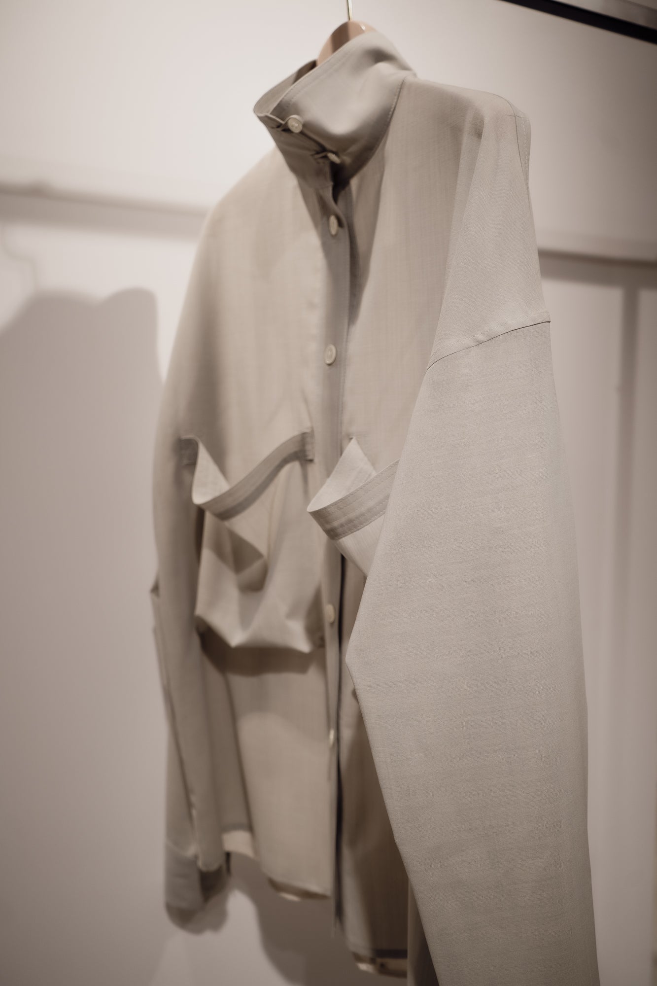 Corset style back switched blouse