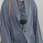 Apple recycled leather clasp mini pouch