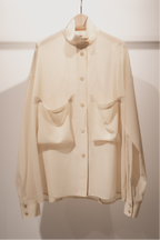 Corset style back switched blouse