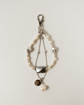 Italian glass and twin pearl strap