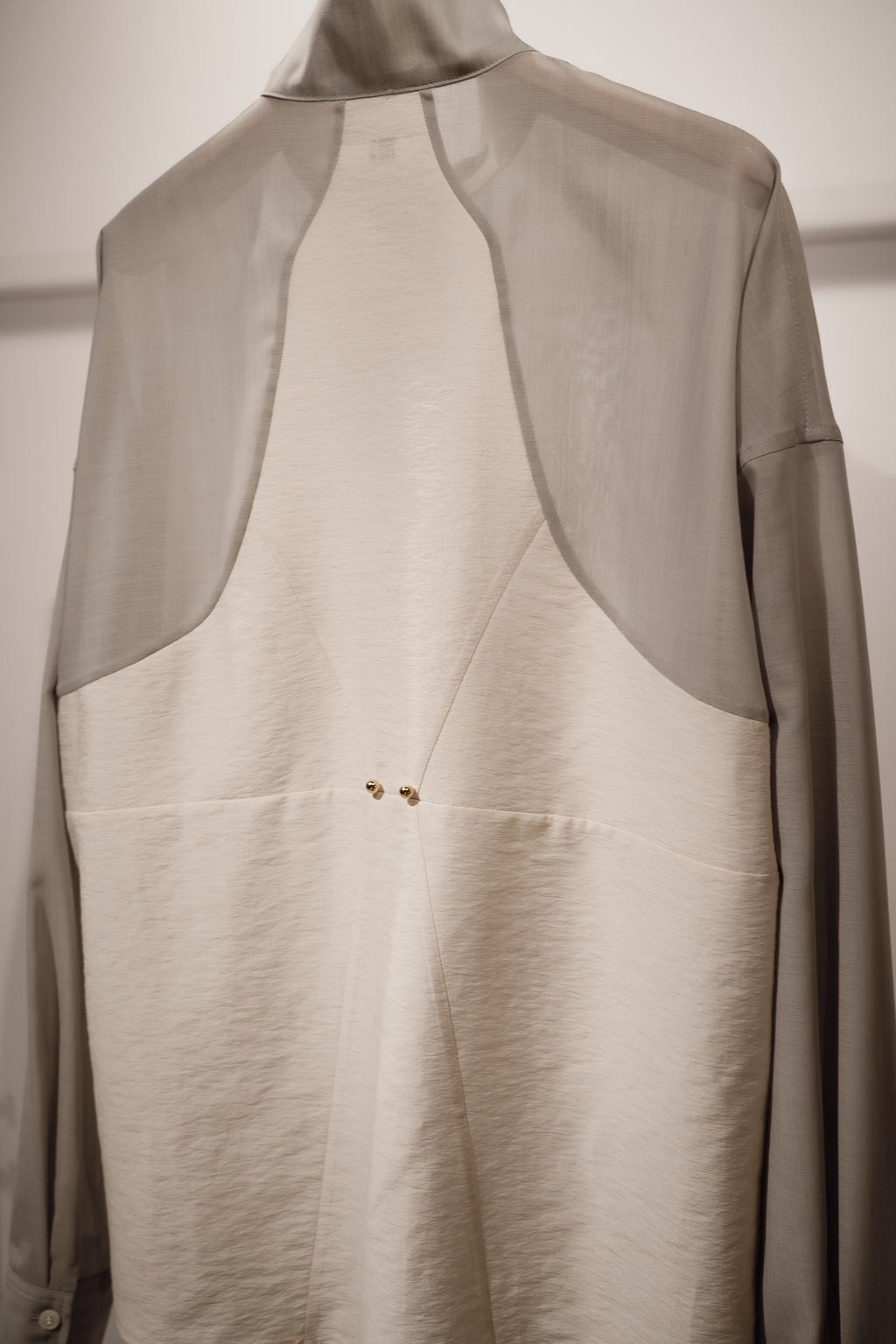 Corset style back switched blouse