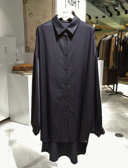 Volume puff sleeve blouse (rayon twill)