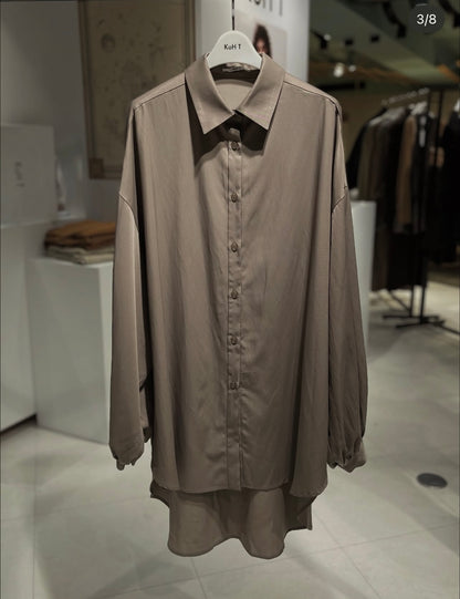 Volume puff sleeve blouse (rayon twill)