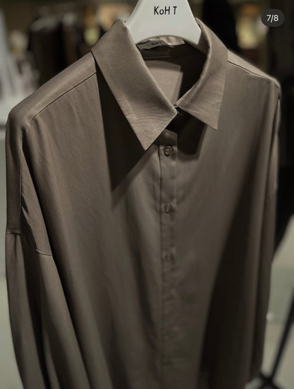 Volume puff sleeve blouse (rayon twill)