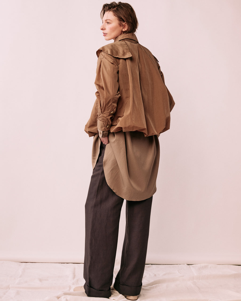 レディース 軽い羽織り ブルゾン 春スタイル