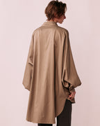 レディース ブラウス 後ろ姿 立体デザイン