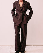 Nishijin wide trousers LOOMÉ 西陣織 ワイドパンツ レディース