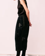 balloon skirt side silhouette volume drape ORNÉE Nishijin