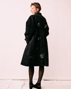 Nishijin tuck coat back silhouette relaxed fit women