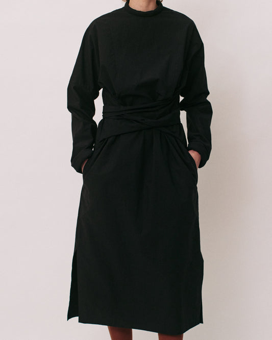 [PRE ORDER] Oval tie dress (cotton)