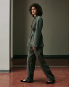 【PRE ORDER】Double-breasted tailored tuck jacket (Wool)