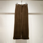 Double-tuck wide trousers (corduroy)