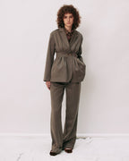 【PRE ORDER】Double-tuck wide trousers (wool)