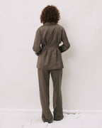 【PRE ORDER】Double-tuck wide trousers (wool)