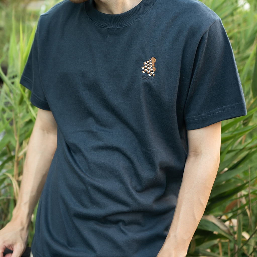 Cubist embroidery T-shirt